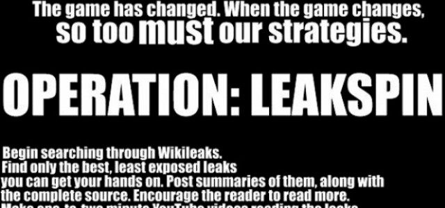 OPERACION “Leakspin” del grupo Anonymous en defensa de WIKILEAKS, direcciones..